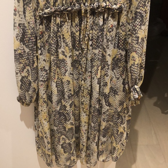 ISABEL MARANT Martin Snakeskin SILK Braided Tunic dress - Picture 7 of 12